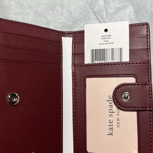 Kate Spade hayes small wallet in quartz pink - Picture 4 of 6